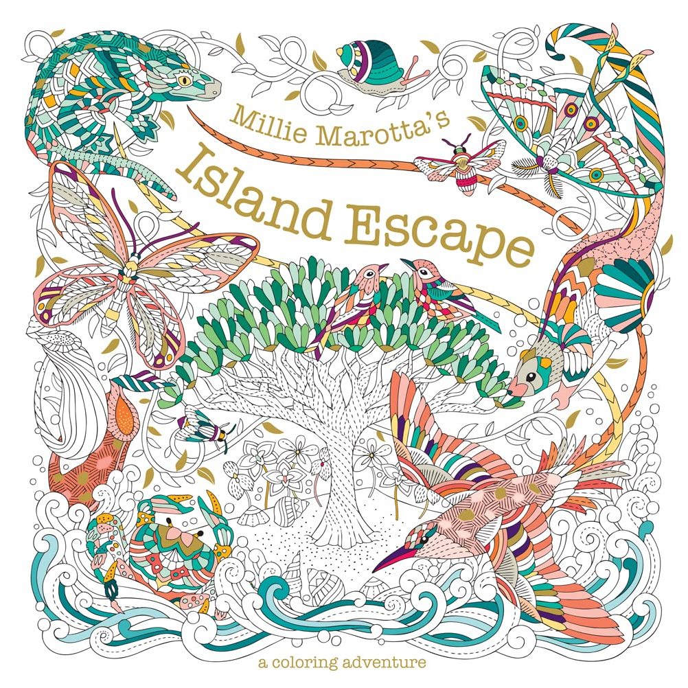 

Millie Marotta's Island Escape: A Coloring Adventure - Buku Mewarnai Dewasa