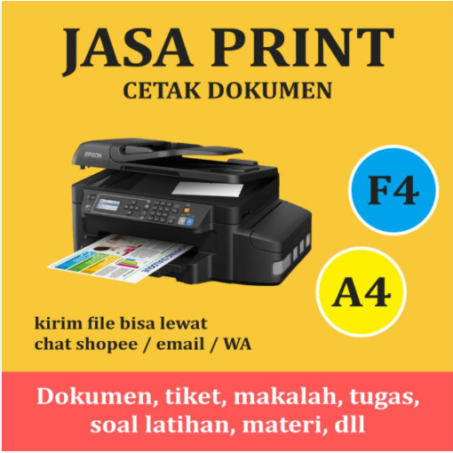

Jasa Cetak / Print Out Murah BW & Color