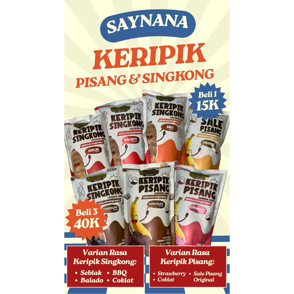 

kripik singkong dan pisang