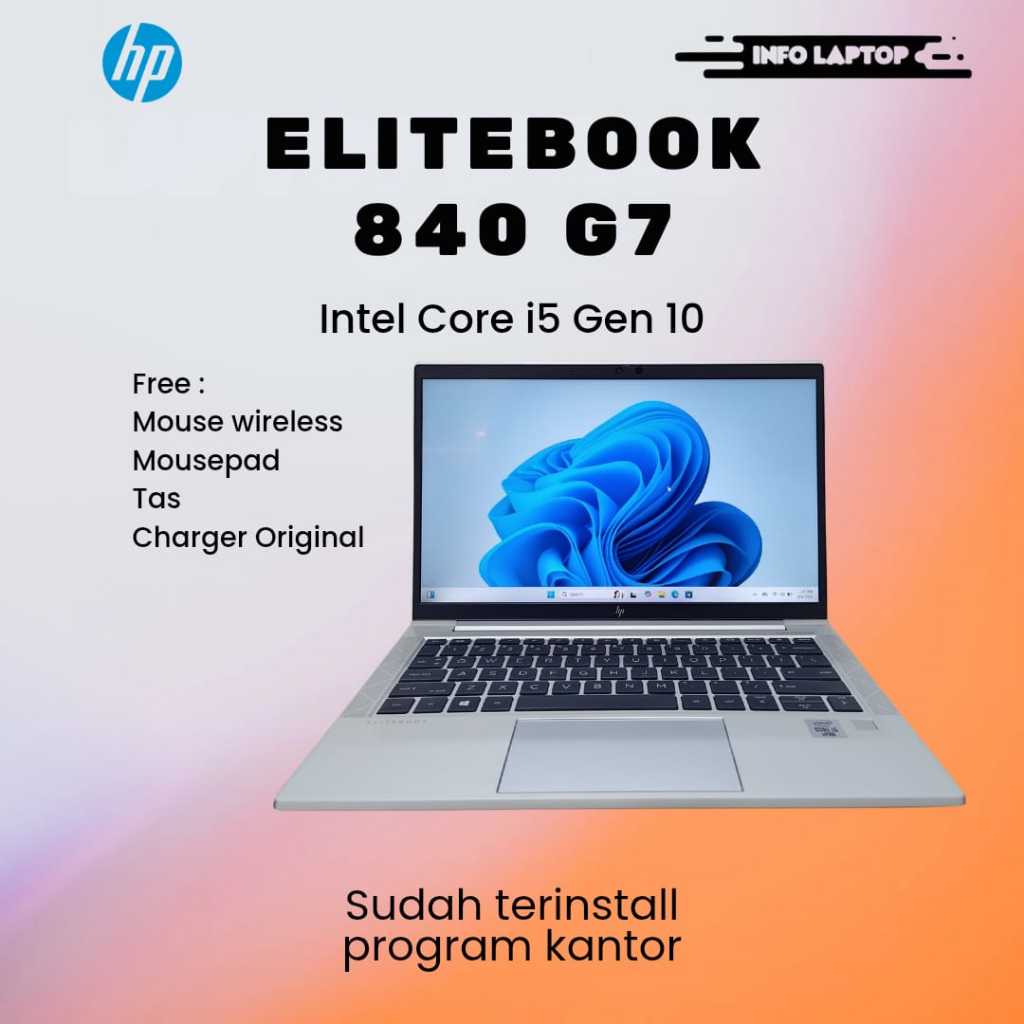 LAPTOP HP ELITEBOOK 840 G7 I5GEN10 16GB SECOND
