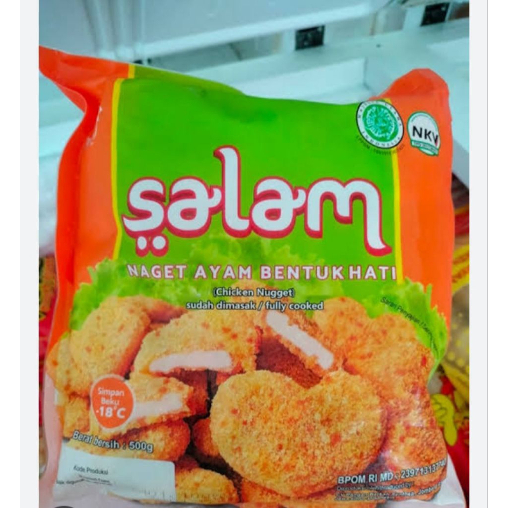 

Salam Nugget Ayam Bentuk Love