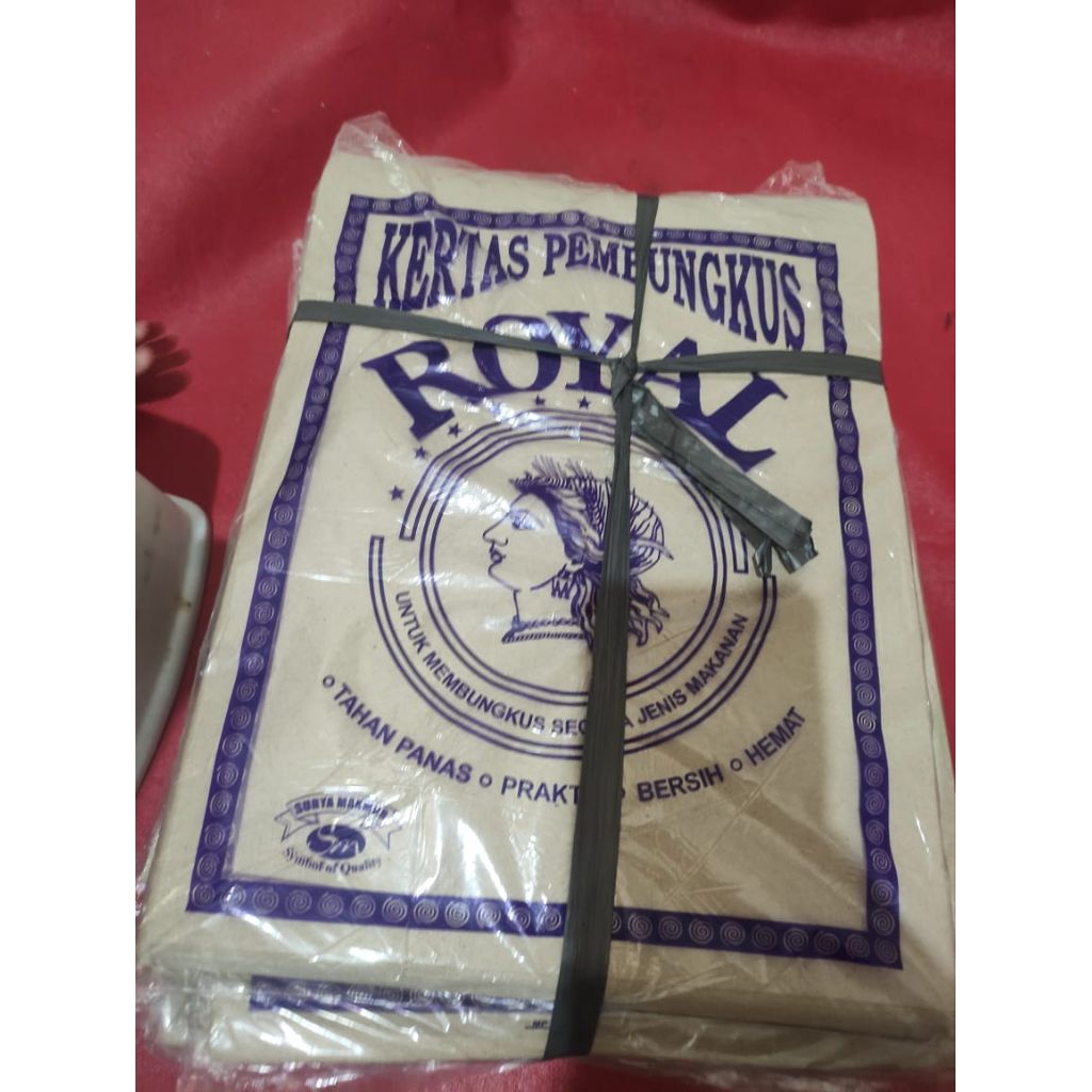 KERTAS NASI COKLAT isi 100