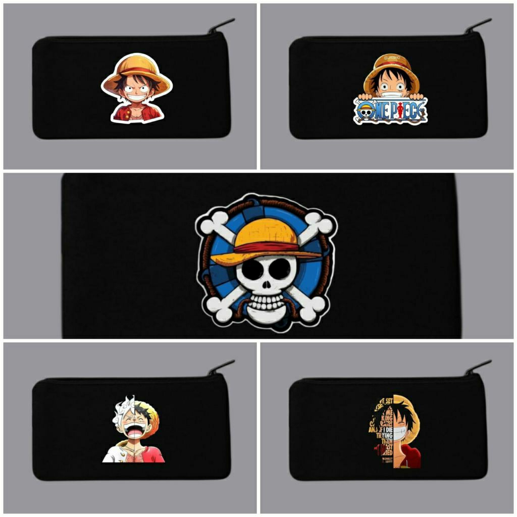 

Tempat pensil one piece d luffy/Tempat pensil anime/Tempat alat tulis/Tempat kosmetik/Tepak kanvas/Pounch