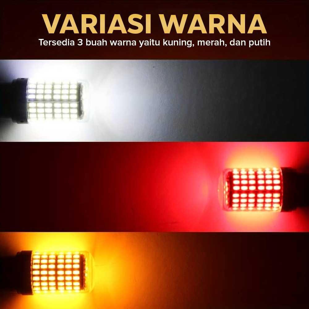 Lampu Sein Mobil LED Cross Flow 3014 SMD 7440 1 PCS - 3014