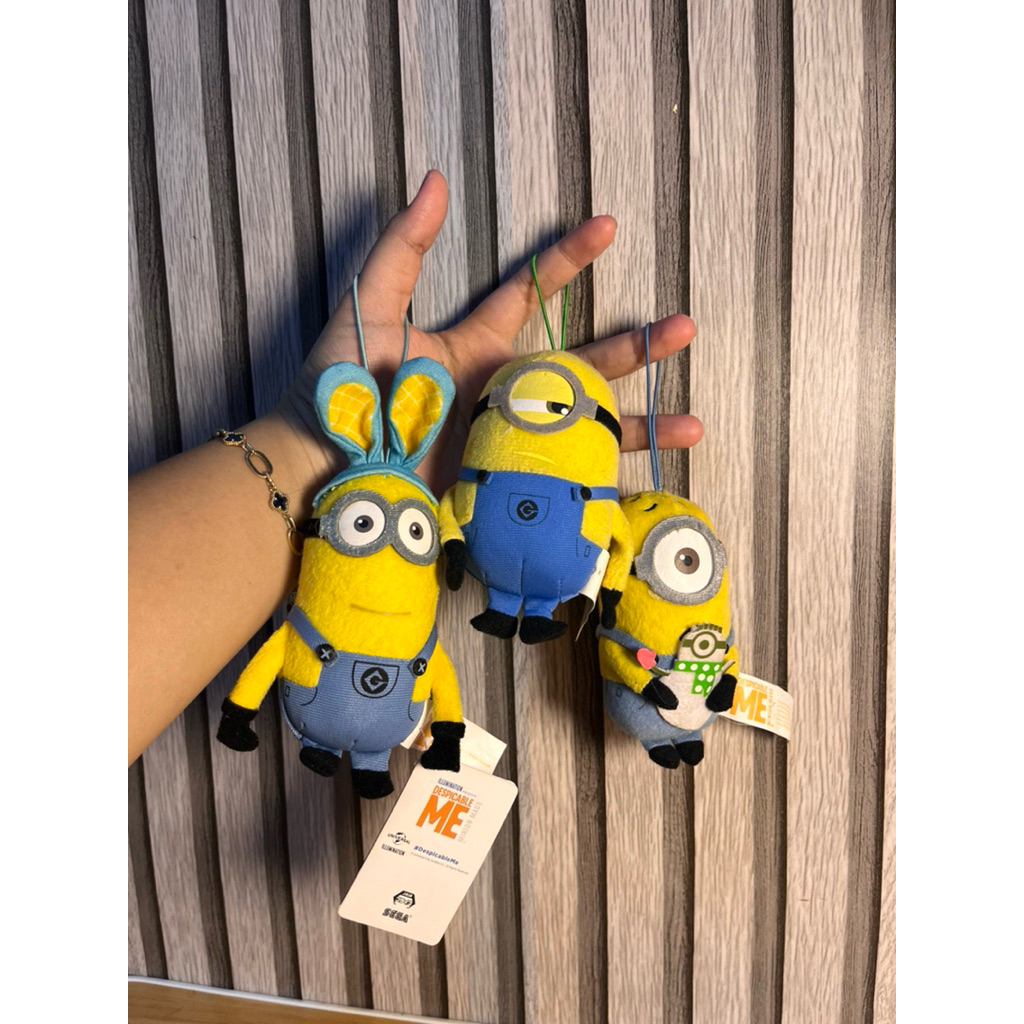 Gantungan kunci/tas boneka Minion despicable me original