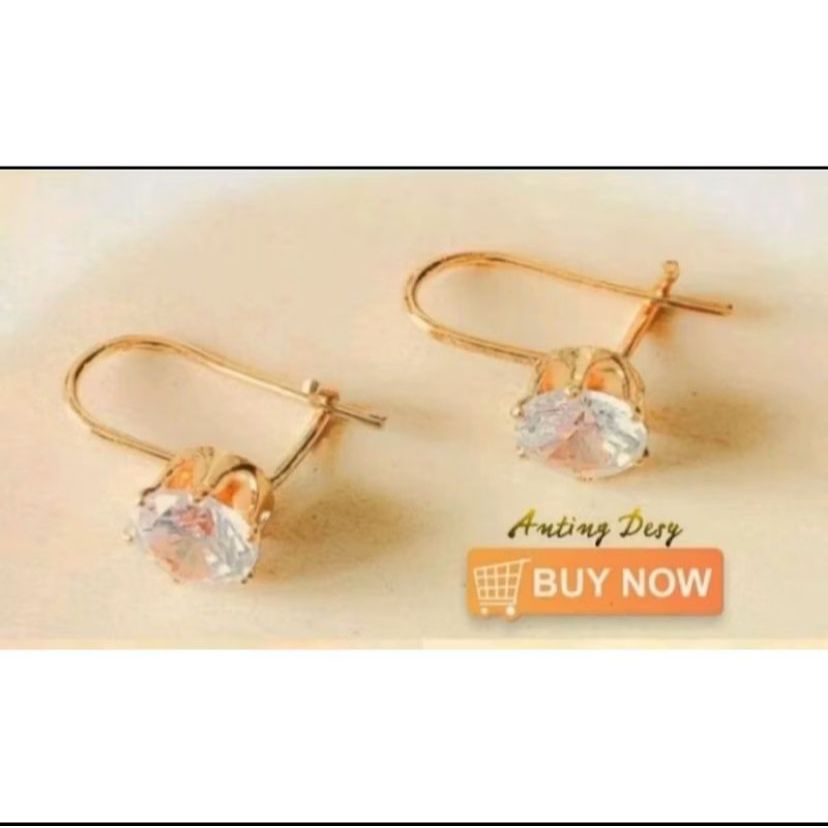 Anting Desy Dewasa Terbaru Berbahan Koin Logam 1991-1992 Lapis Emas 24K Anti Karat dan Tidak Luntur 