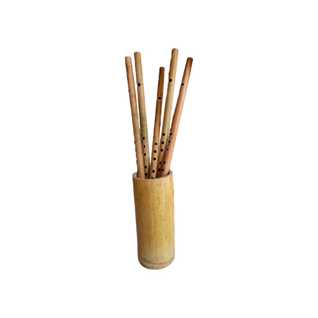 1 set aksesoris suling bambu , suling tradisional dekorasi rumah klasik terbaru