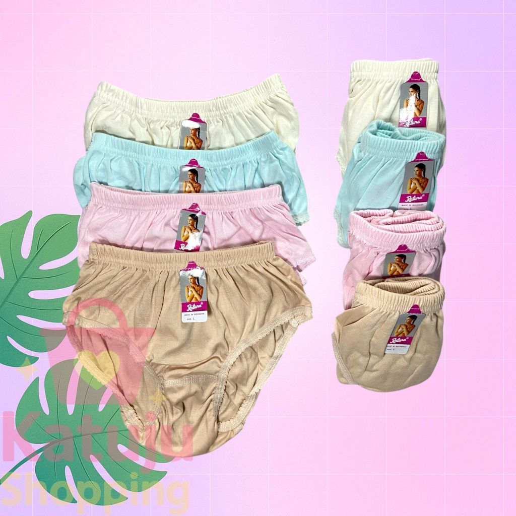 (3 pcs) CD Wanita Model Jadul Ratuna | Celana Dalam Katun Halus & Nyaman