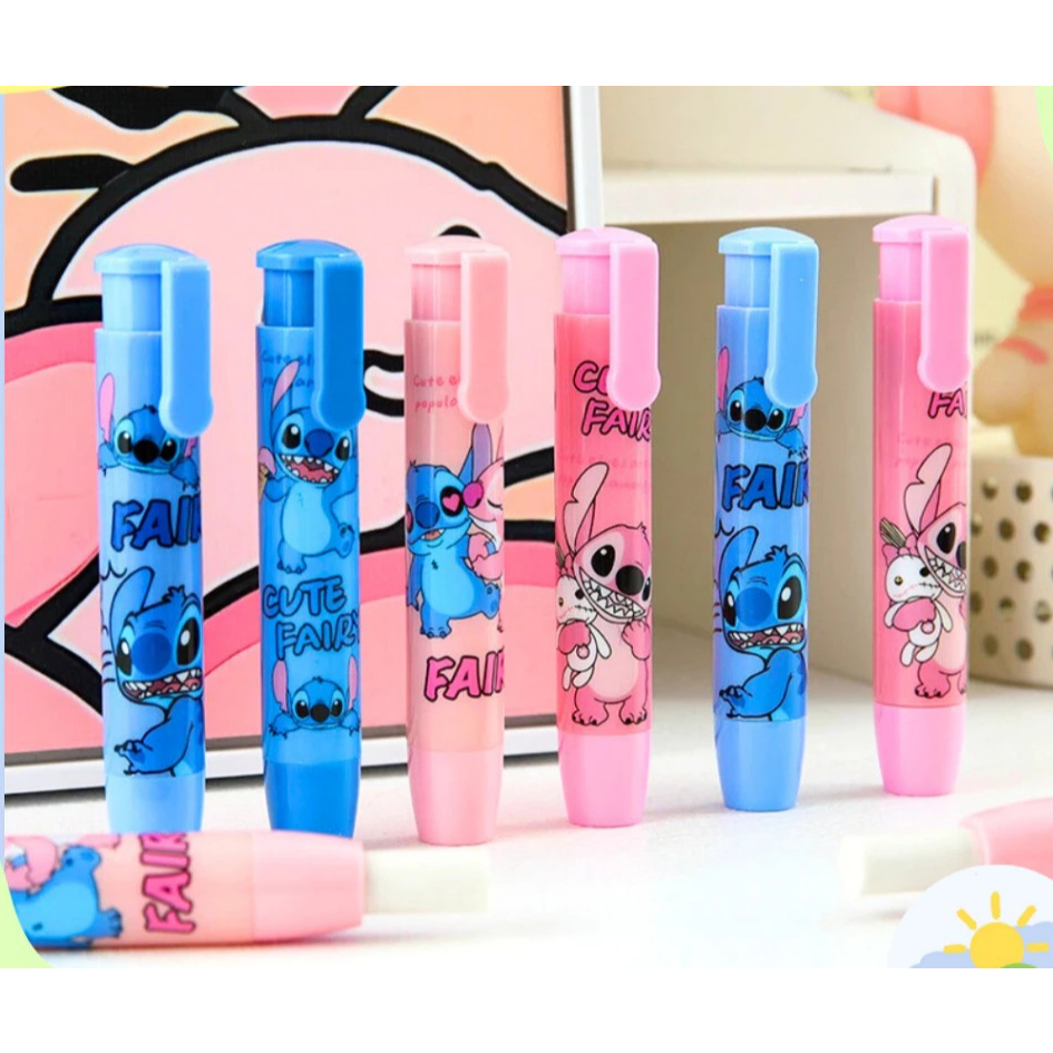 

Penghapus Pensil Mekanik Karakter Stitch / Penghapus Pensil Cetek Stitch Lucu