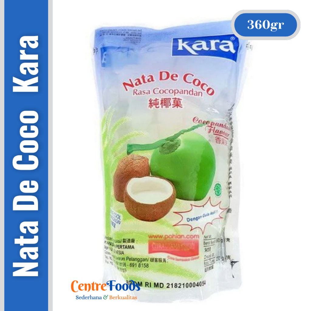 

Nata De Coco Rasa Cocopandan - KARA | 360gr [ Harga Per BKS ]