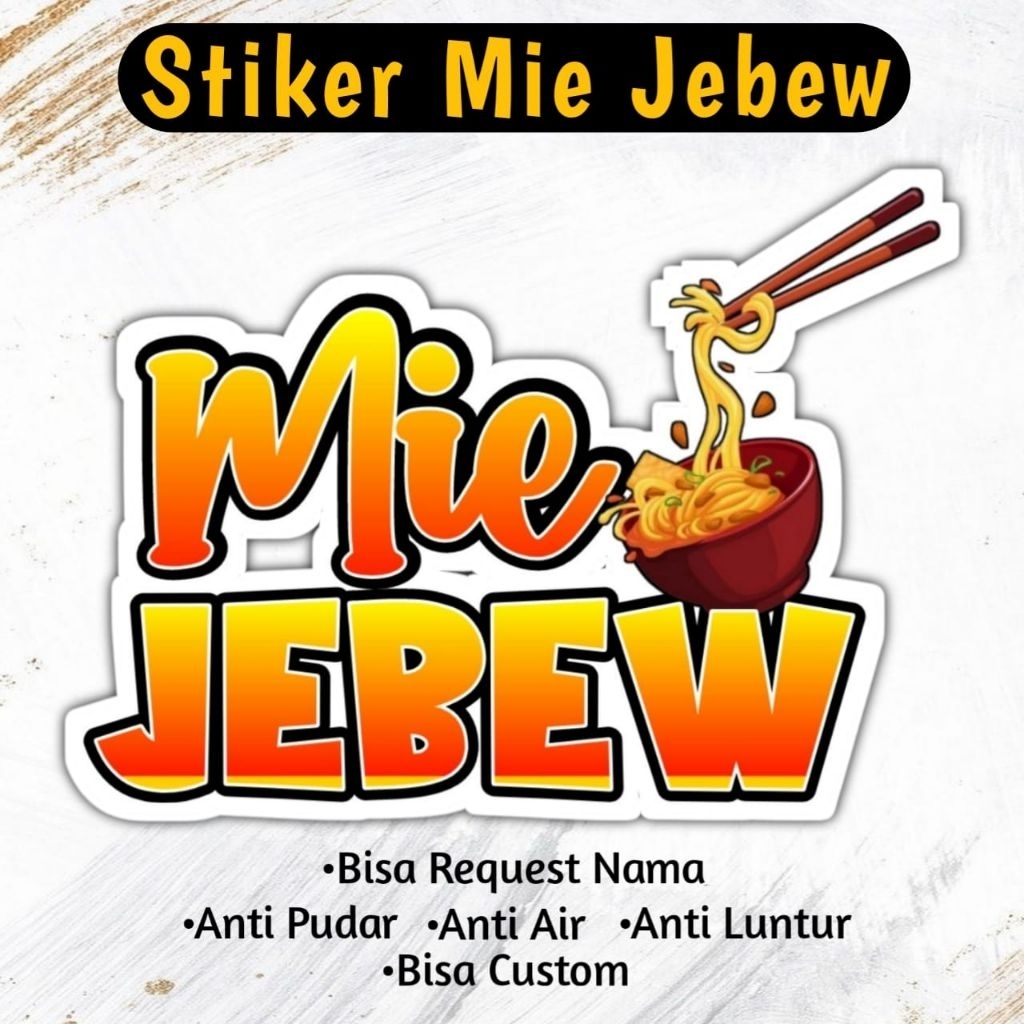 

Stiker Mie Jebew | Bisa Custom & Reques