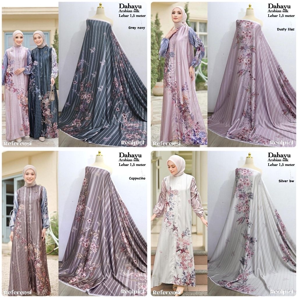 KAIN SUTRA ARABIAN SILK | MOTIF DAHAYU | KAIN ARABIAN METERAN | KAIN ARABIAN MOTIF TERBARU | KAIN ME