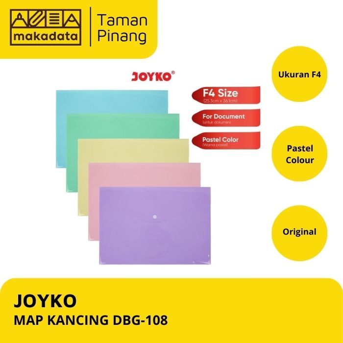 

JOYKO MAP KANCING DBG-108 PASTEL COLOUR / DATA BAG / FOLDER BAG (1 PCS)