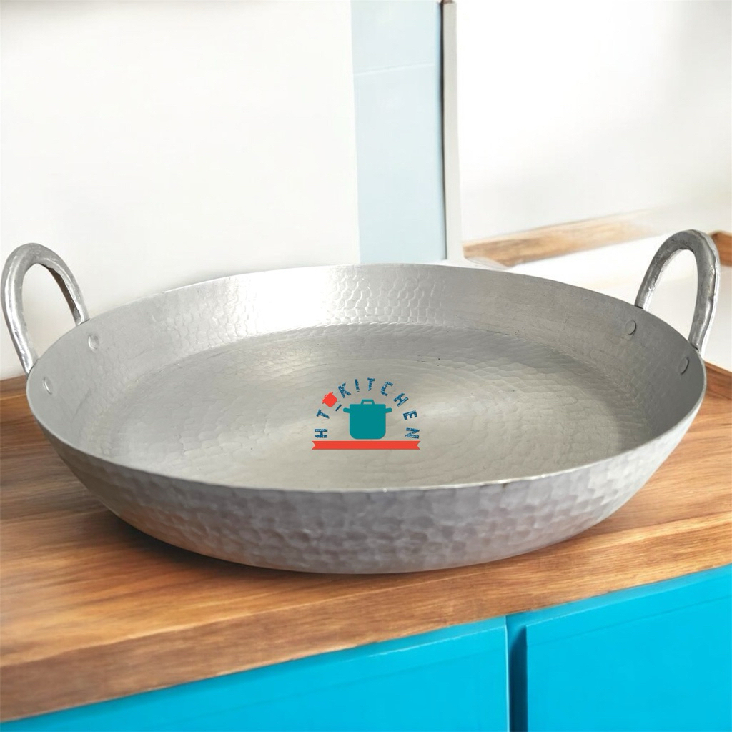 WAJAN DATAR/WAJAN TEFLON/WAJAN MARTABAK ALUMINIUM DIAMETER 45cm ASLI GARUT.