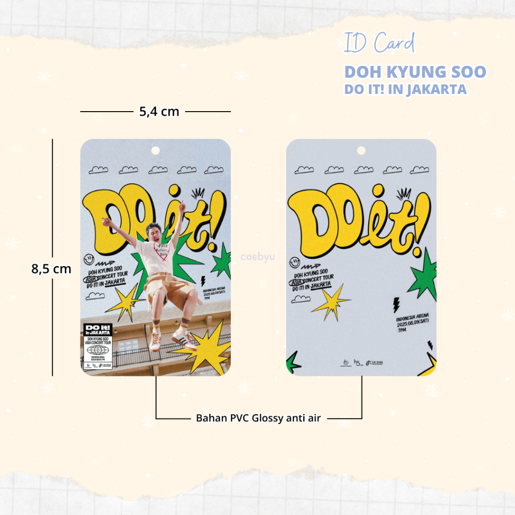 

READY STOCK ID Card Doh Kyung Soo DO IT! in Jakarta Kpop do kyungsoo d.o exo Konser JKT Indonesia INA exol exo-l K-Pop Tali Gantungan HP PC ID Card Cahol Card Holder