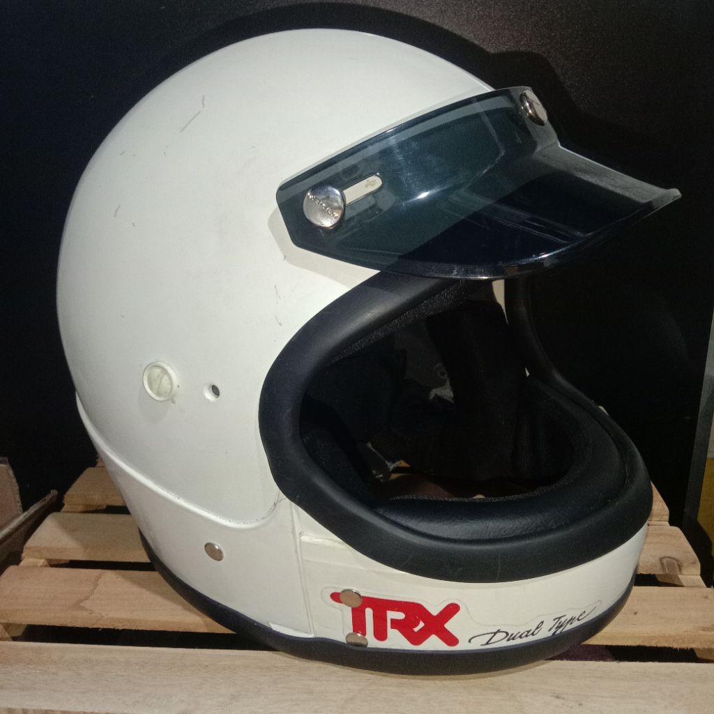 Helm TRX Costum Helm TRX Moncong Pendek Original