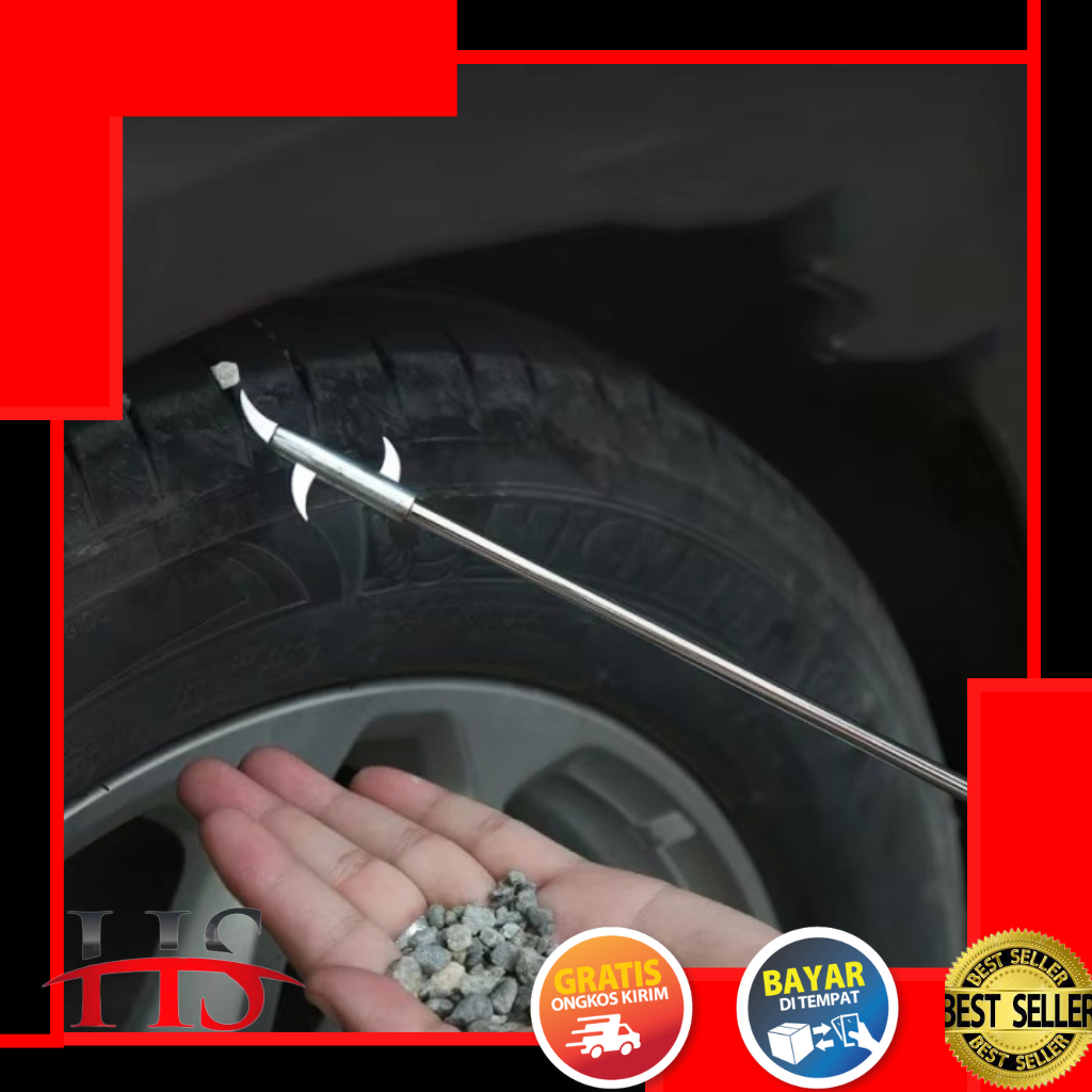 Alat Pembersih Selah Ban Velg Mobil Motor Truck Forklift Dari Batu Kerikil Paku Kotoran 4in1