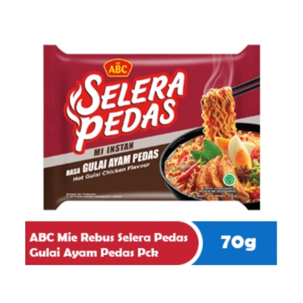 

Mie ABC Selera Pedas Gulai Ayam 1 Dus (40 pcs)