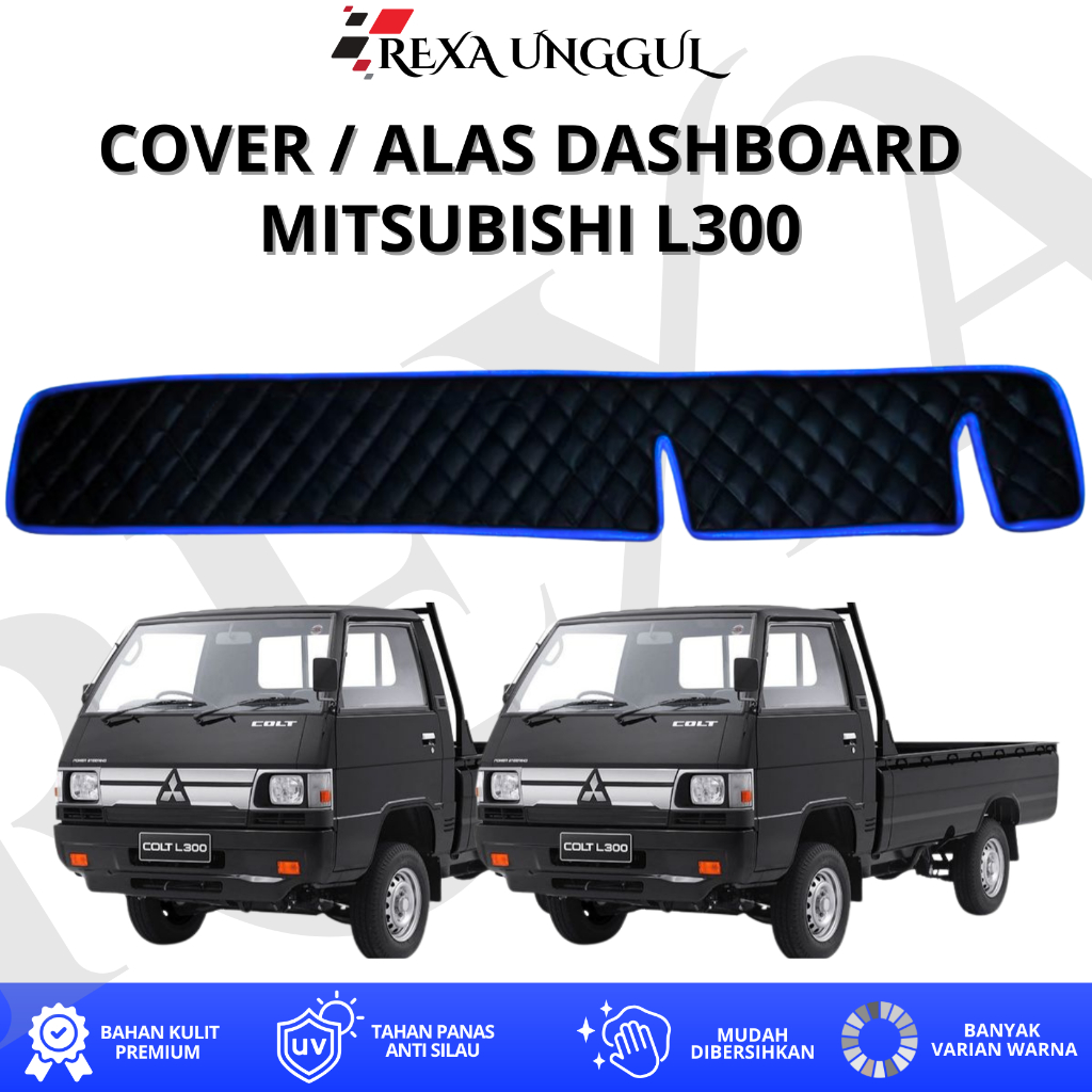 Alas Cover dashboard L300 / Cover Dashboard l300 / Alas dashboard l300 bahan kulit sintetis motif wa