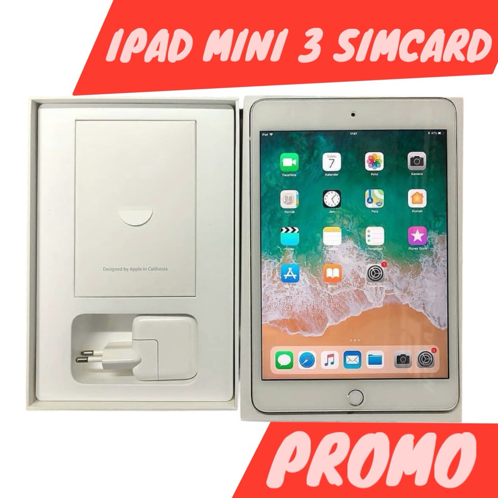 IPAD MINI 3 WIFI 64 GB ( SECOND RESMI INDO )