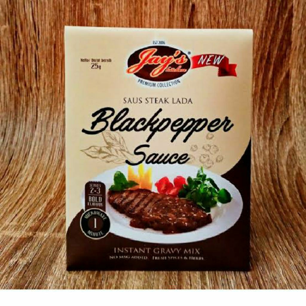 

jays saus steak lada blackpapper saus instant gravy mix 25g