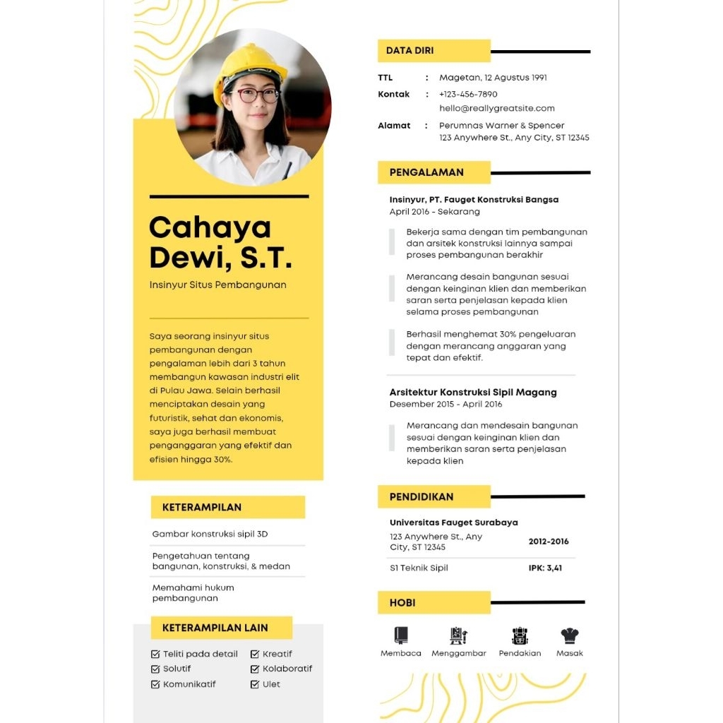 JASA DESAIN CV | JASA KETIK CURRICULUM VITAE | CV |CURRICULUM VITAE