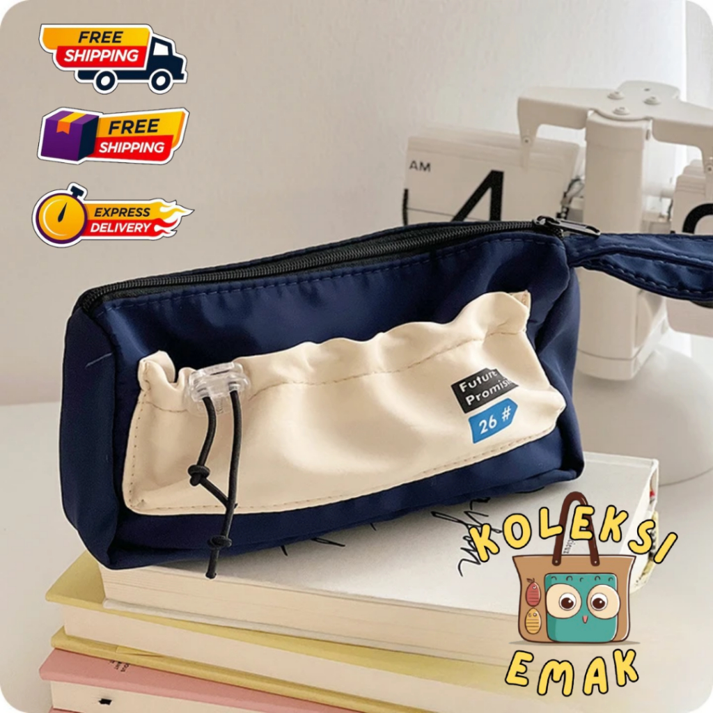 

Kotak Pensil Simple Estetik Bahan Premium Kapasitas Besar Serbaguna Multifungsi Stationery Bag [SB-4]