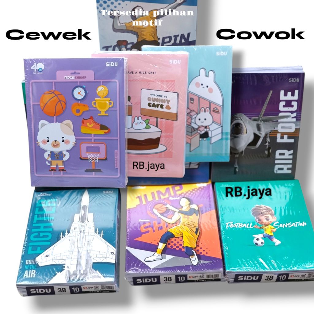 

Buku Tulis Sidu 38 Lembar 1 Pack isi 10 Pcs