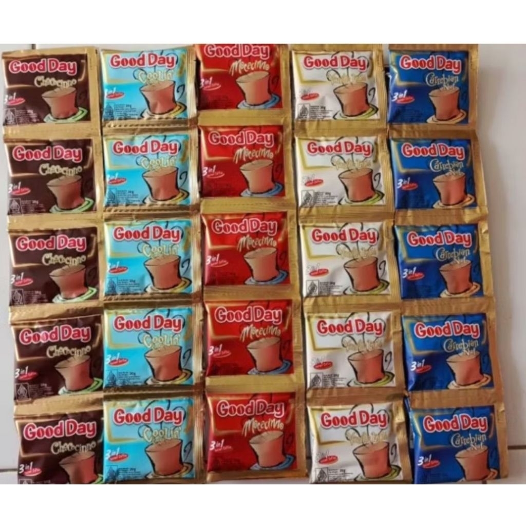 

Kopi Good Day Isi 10 pcs All varian rasa