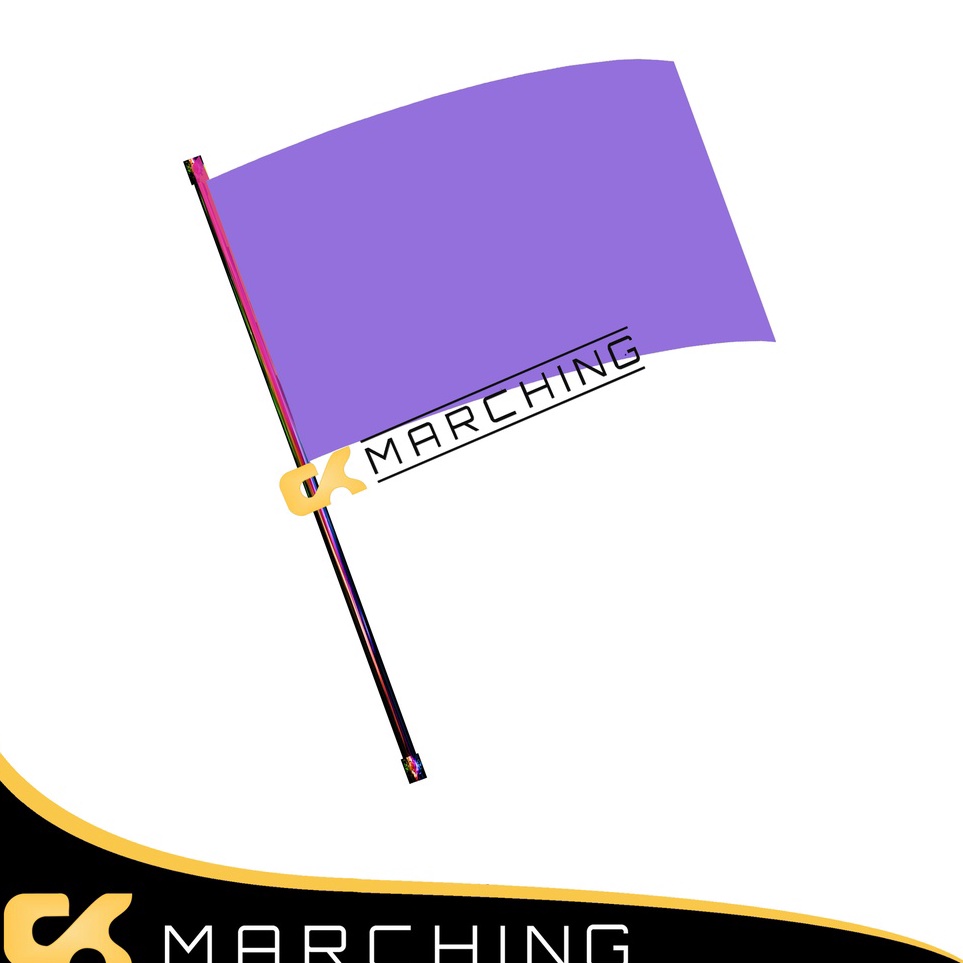 KODE I86G Flag Color Guard Polos Bahan Habutai Ringan