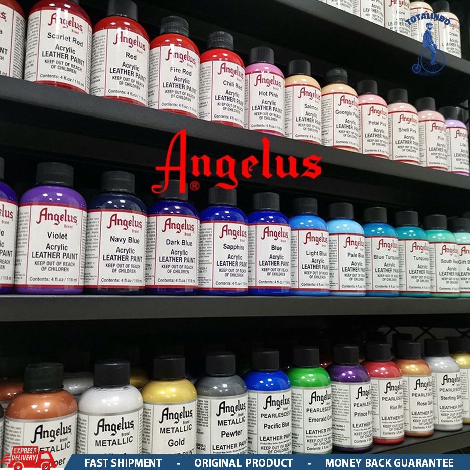 

KODE M19J Angelus Acrylic Leather Paint 4 oz 118ml Cat Khusus Kulit Rubber Sol Sepatu Tas Jok Mobil Sofa