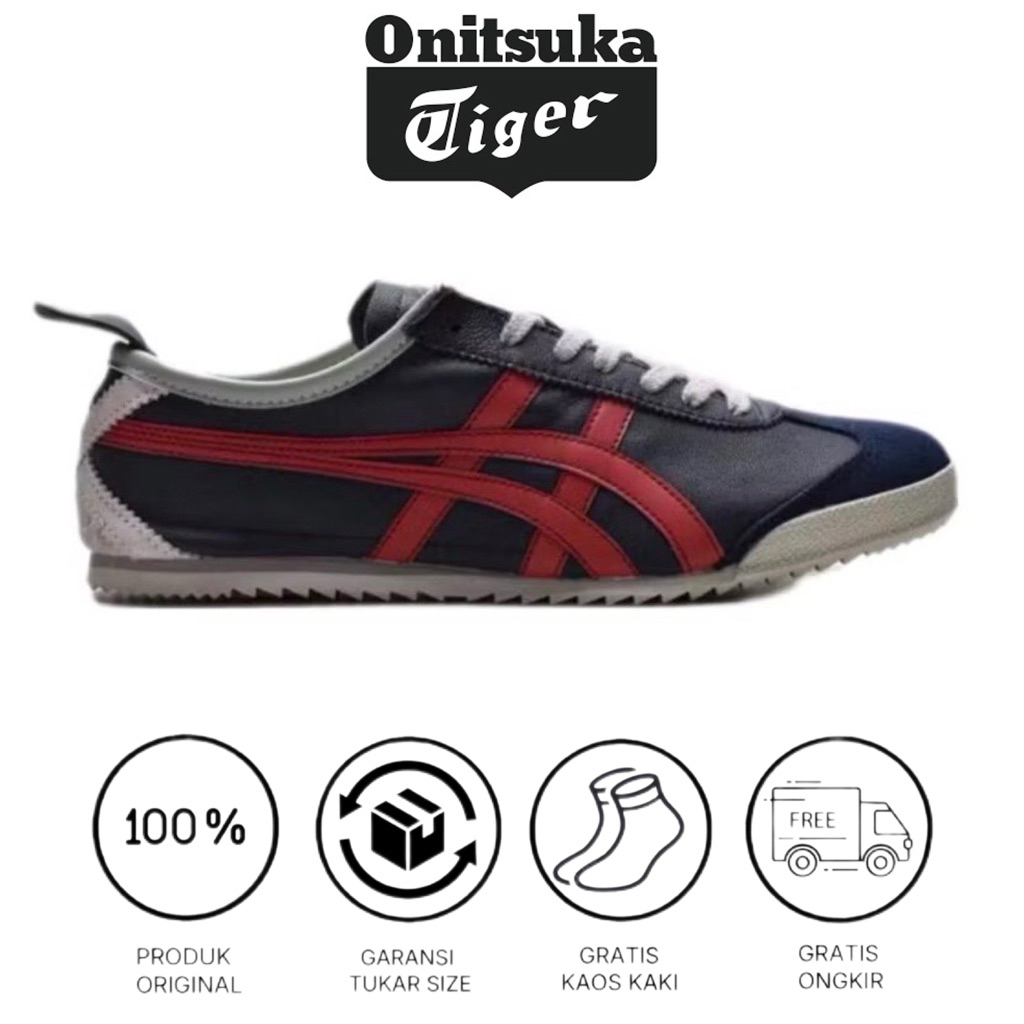Onitsuka Tiger Mexico 66 Deluxe Japan Navy Red