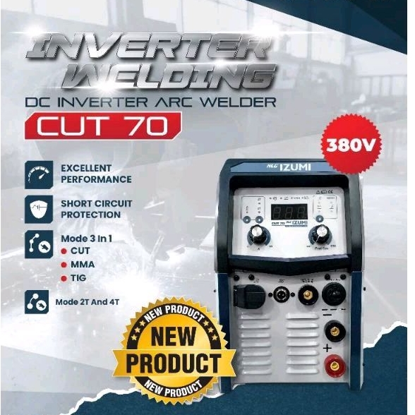 TRAVO LAS CUT 70 IZUMI DAIDEN NLG/ WELDING MACHINE CUT 70 3PHASE 380V MESIN LAS LISTRIK / Mode 3 in 