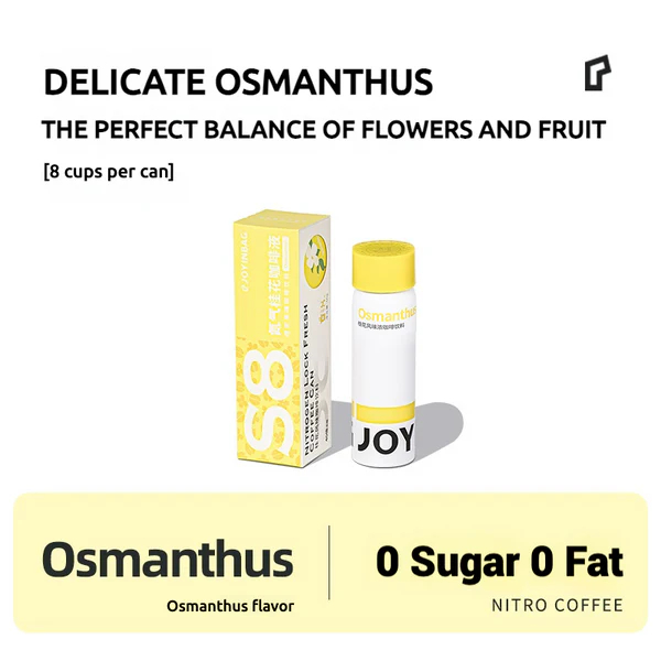 

JOYINBAG S8 Osmanthus Nitro Coffee 8 Espresso Shots Per Can [ Osmanthus Coffee ] Nitro Kopi Instan