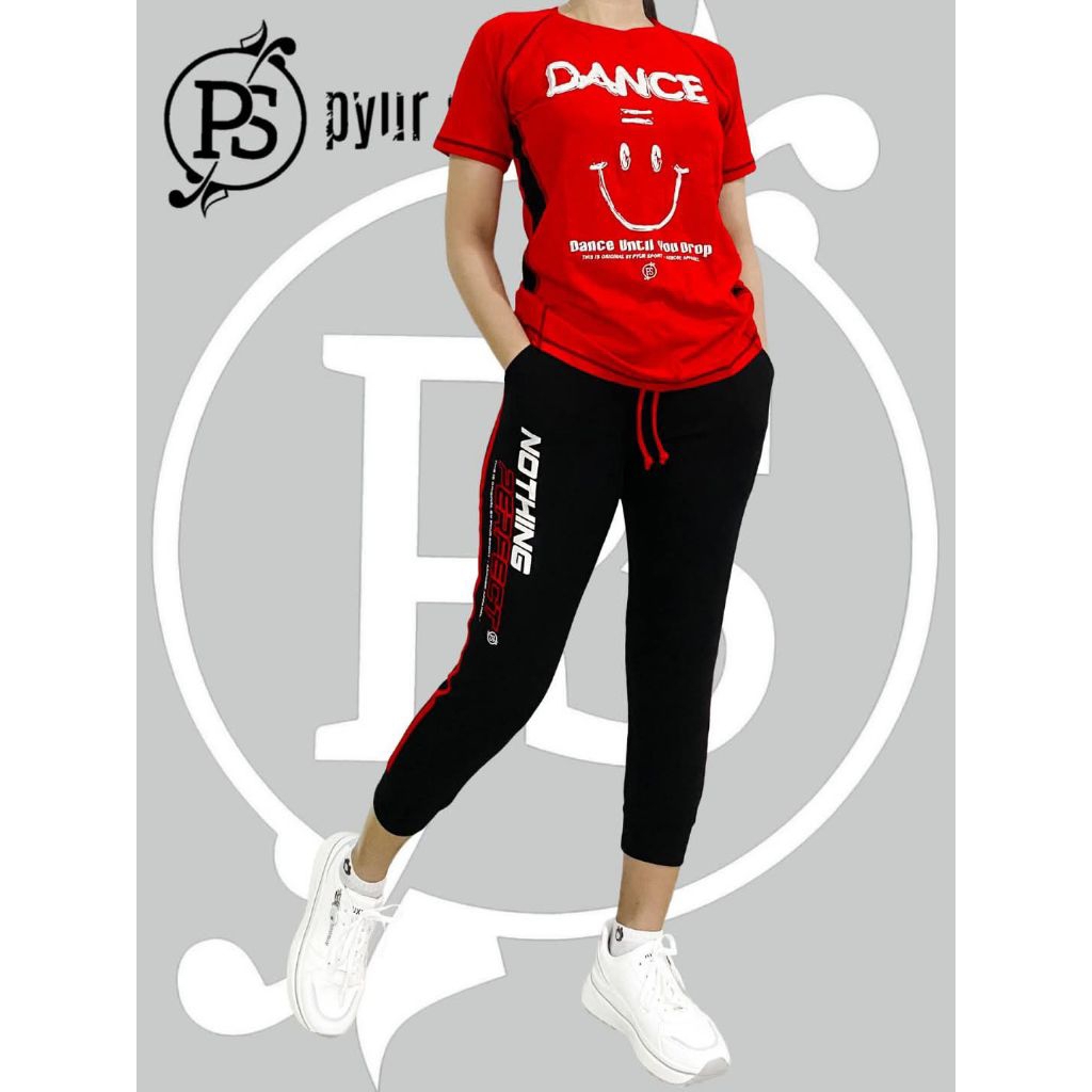 Pyur sport ~ Setelan Joger Senam 7/8 original Pyur sport