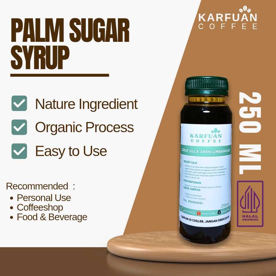 

Karfuan Gula Aren Cair 100% kemasan 250 ml - Palm Sugar Syrup