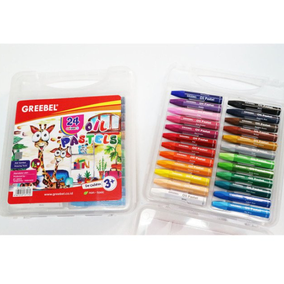 

CRAYON / OIL PASTEL GREEBEL ISI 24 WARNA MURAH