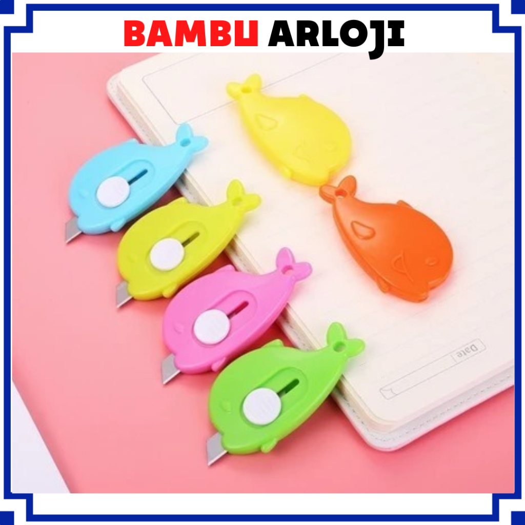 

BAJ Cutter Mini Pisau Pemotong Kertas Mini Portable Cutter Mini Bentuk Awan Cutter Mini Pembuka Paket PR152