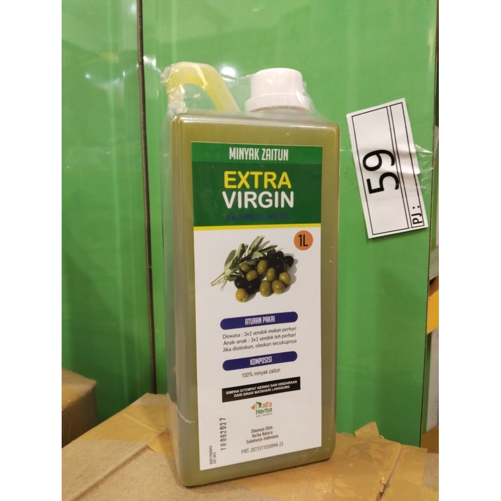 

Minyak Extra Virgin Zaitun 1 liter Alfa Herba