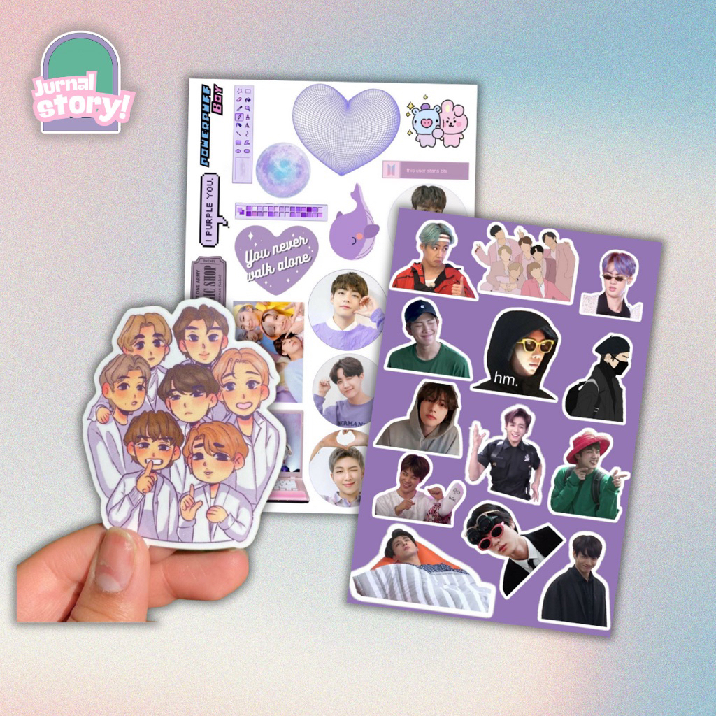 

stiker kpop stiker vinyl stiker jurnal stiker ashtetic kisscut