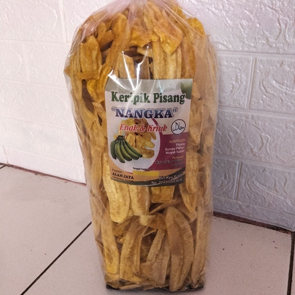 

Kripik Pisang Nangka alami renyah dan gurih home industri cemilan sehat