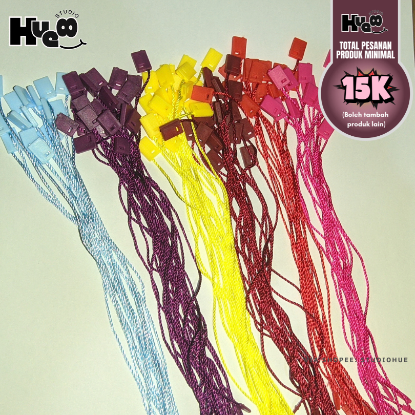 

Tali hangtag / tali gantungan label / tali labeling baju 18cm
