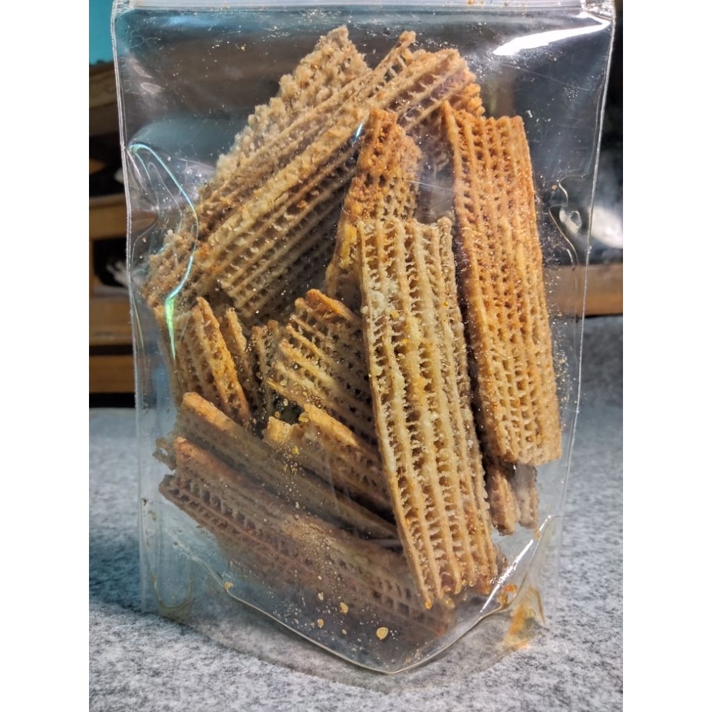 

Keripik debong pisang Cemilan renyah gurih kemasan 125gr