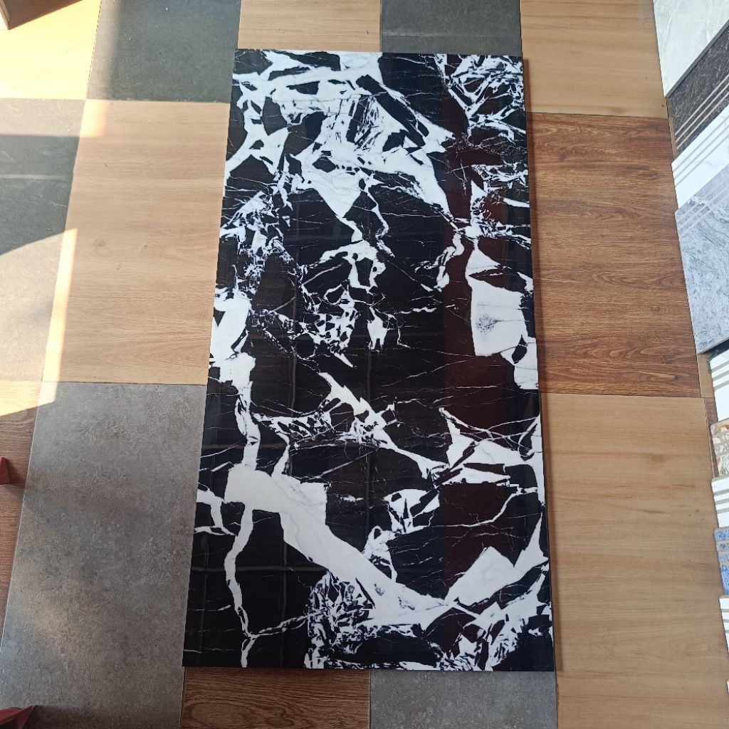 Granit 60x120 hitam motif ferrara Black infinity