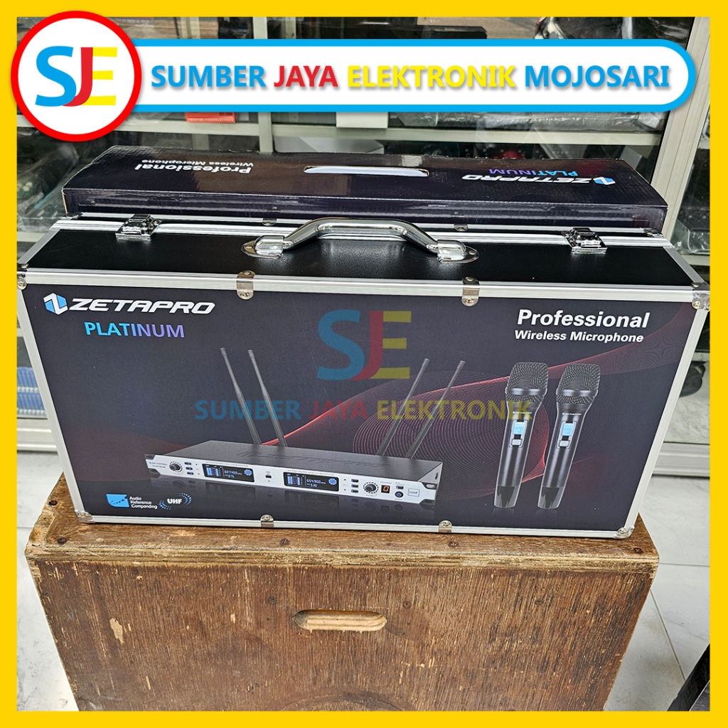 Mic Wireless Zetapro Platinum - Mikrofon Wireless Zetapro - Professional Microphone Wireless Zetapro