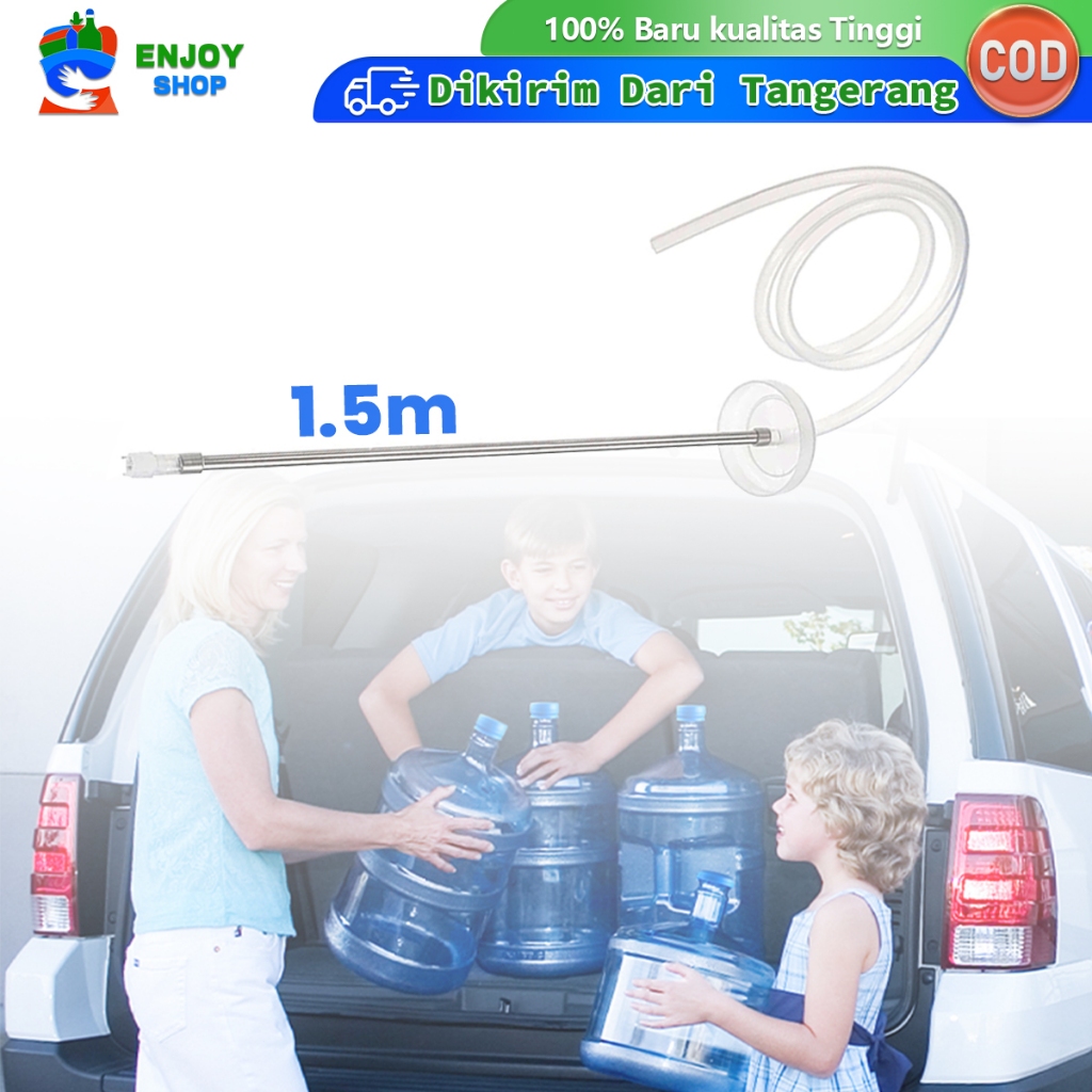 150cm Selang Dispenser Galon Selang Silikon Pompa Galon Elektrik 304 Stainless Selang Silikon Pompa 