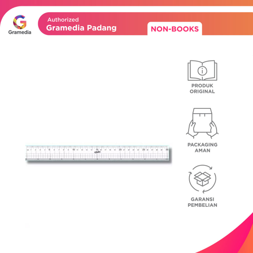 

Gramedia Padang - Estudee Graphic Ruler 30 CM