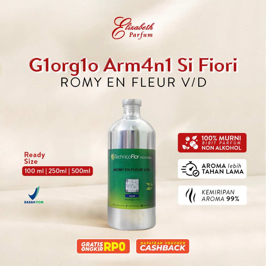 Giorgio Armani Si Fiori (TFI) . Jual grosir bibit parfum murni tanpa campuran alkohol atau apapun se