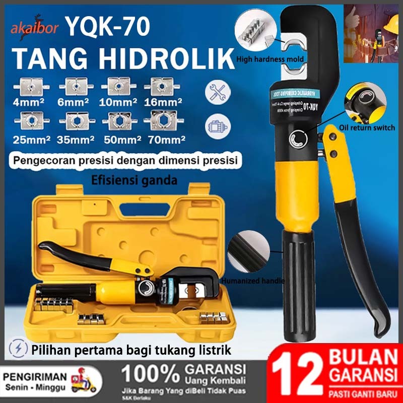 Hot akaibor YQK-70 tang skun kabel tang crimping tang skun crimping tool tang kabel tang press skun