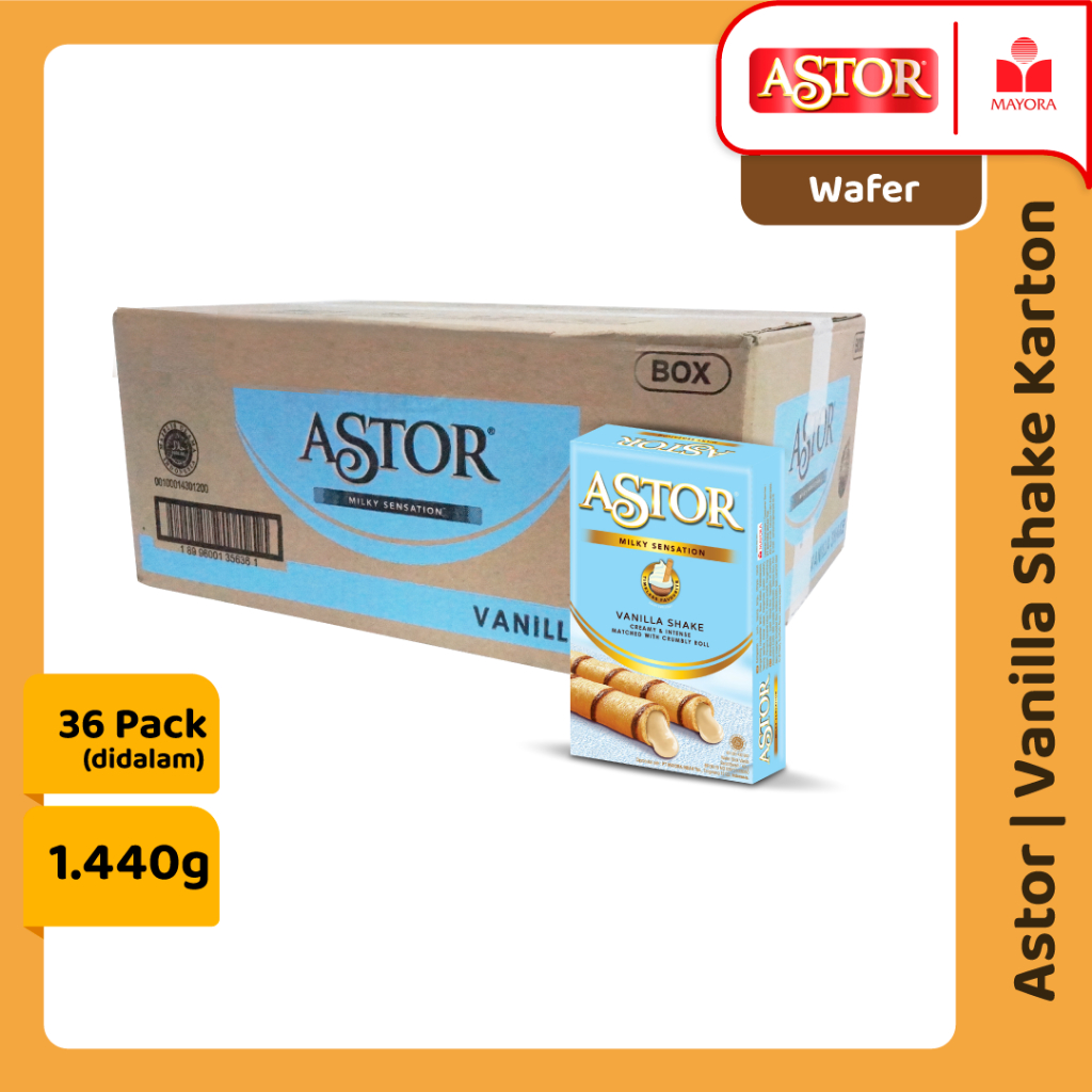 

1 Karton Wafer Astor Vanila Shake 40 Gram